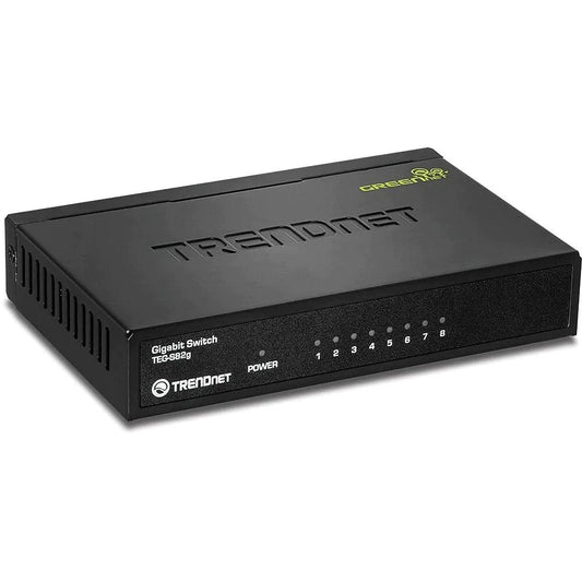 TRENDnet 8-Port Gigabit Greennet Switch (TEG-S82G) - ADYASTORE casablanca maroc
