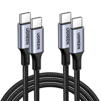 UGREEN 2 Pack USB C to USB C Charger Cable 100W 65W Power Delivery - ADYASTORE casablanca maroc