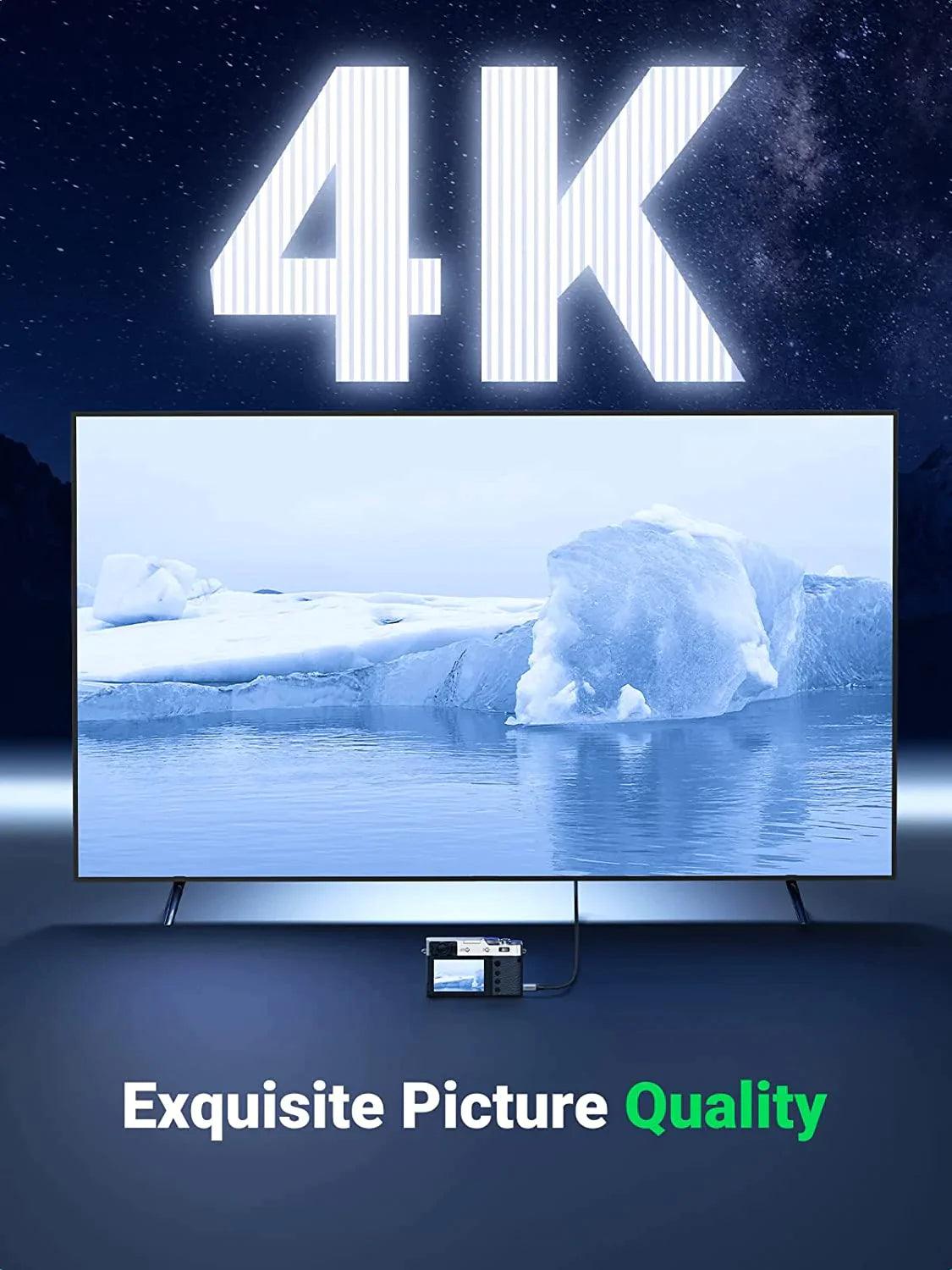 Ugreen 4K 60Hz Micro HDMI 2.0 to HDMI Cable - ADYASTORE casablanca maroc