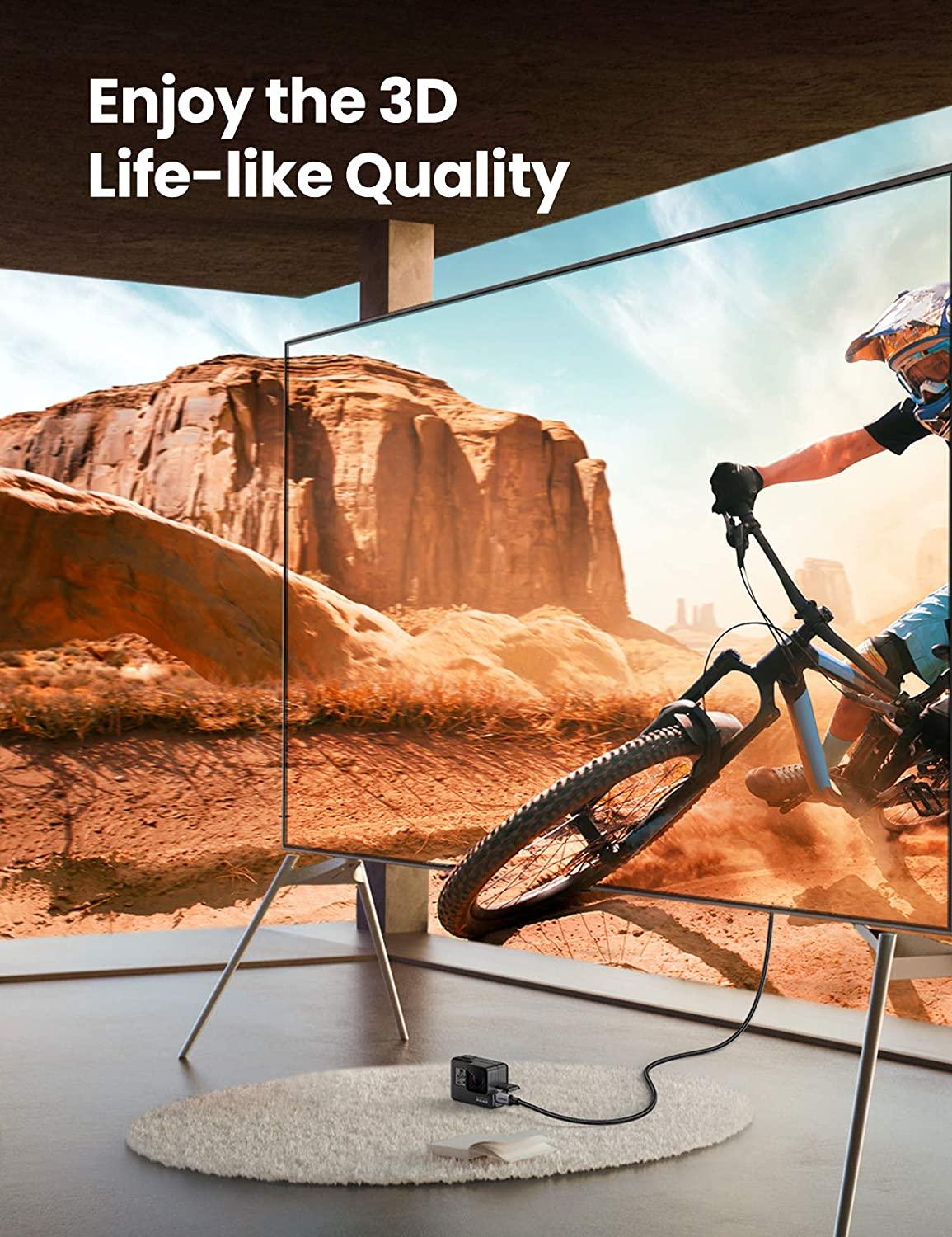 Ugreen 4K 60Hz Micro HDMI 2.0 to HDMI Cable - ADYASTORE casablanca maroc