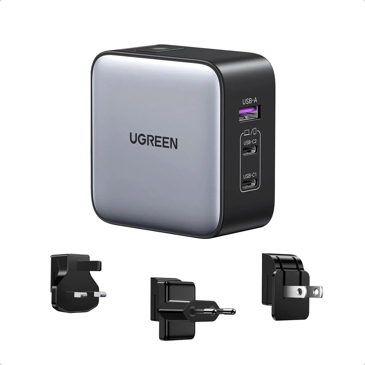 UGREEN 65W USB C Charger US/UK/EU Plug for Travel - ADYASTORE casablanca maroc