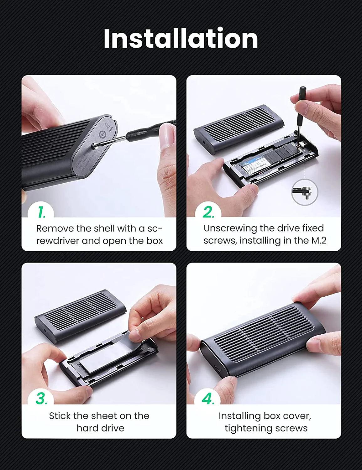 UGREEN M.2 NVMe SSD Enclosure Adapter - ADYASTORE casablanca maroc