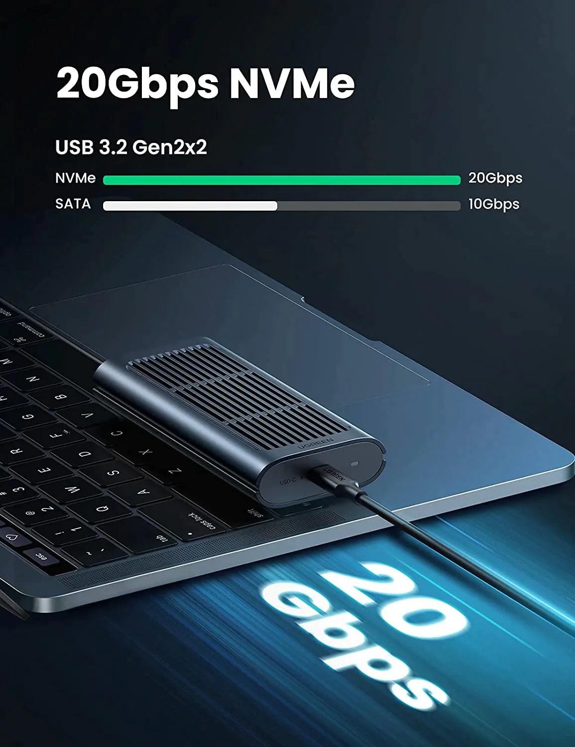 UGREEN M.2 NVMe SSD Enclosure Adapter - ADYASTORE casablanca maroc