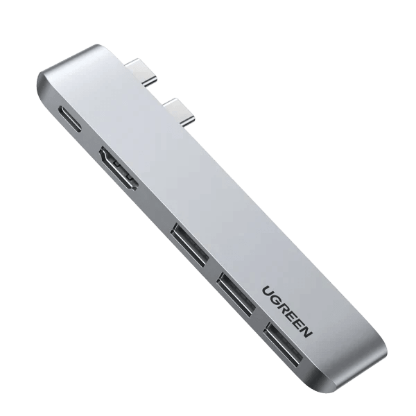 UGREEN MacBook Pro USB C Hub Adapter 5 IN 2 HDMI 4K Type C Port Thunderbolt 3 for Video, 100W PD Charging - ADYASTORE casablanca maroc