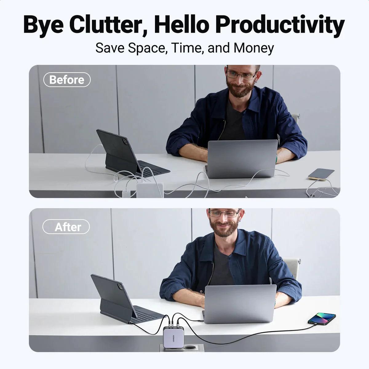 Ugreen Nexode 140W USB C Wall Charger - ADYASTORE casablanca maroc