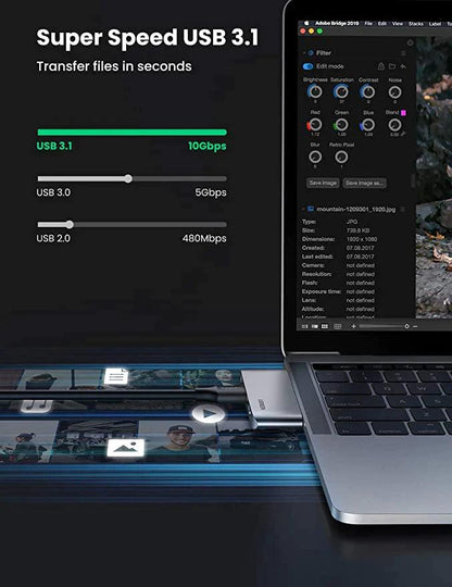 UGREEN USB C Hub Macbook Adapter 3-IN-2 - ADYASTORE casablanca maroc