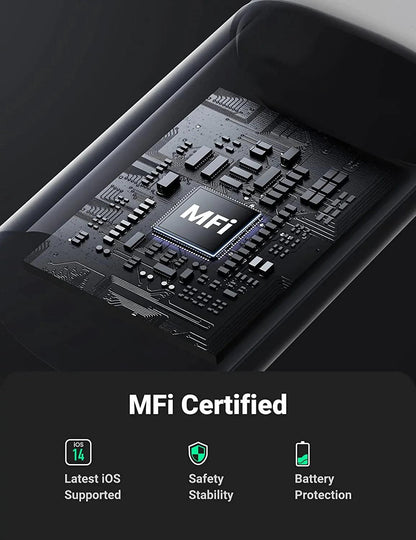 UGREEN USB C to Lightning Cable MFi Certified Type C iPhone Charger Cable - ADYASTORE casablanca maroc