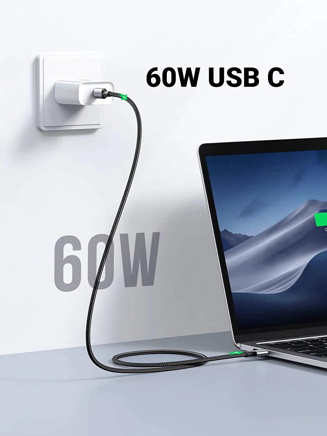 UGREEN USB C to USB C Cable 60W - ADYASTORE casablanca maroc
