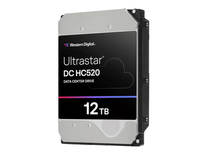 WD Ultrastar DC HC520 12TB 3.5"  SATA 7200RPM SE Enterprise Hard Drive