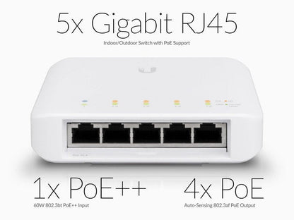 Ubiquiti USW-Flex 5-Port Managed Gigabit PoE Switch