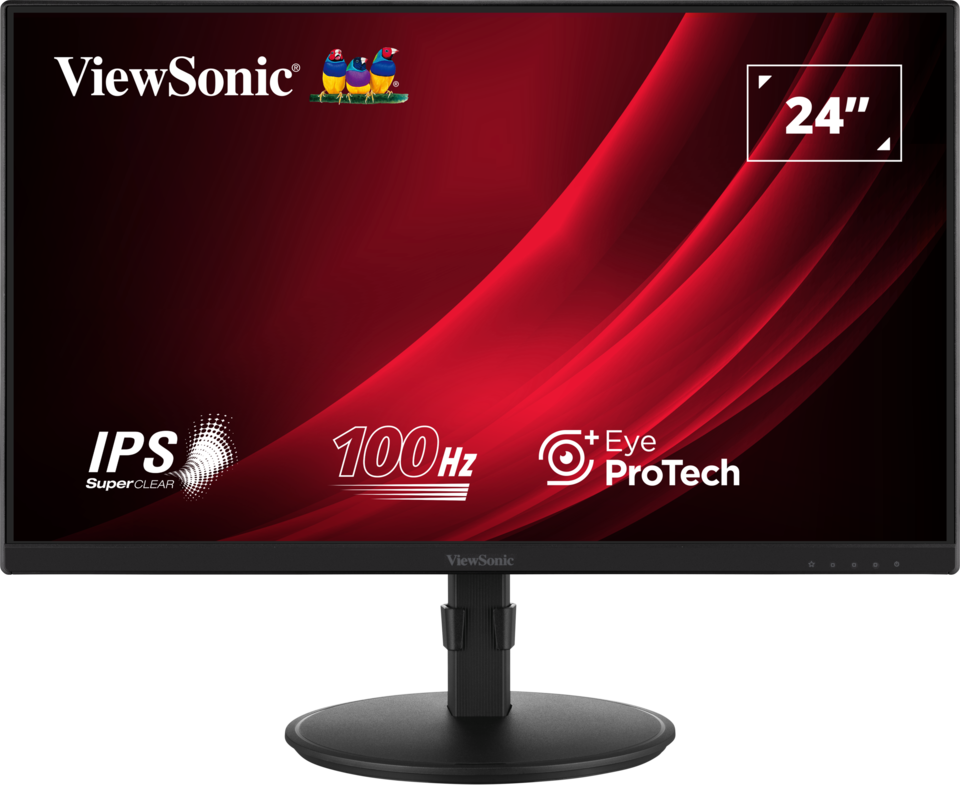 ViewSonic VG2408 — Moniteur ergonomique 24 pouces IPS Full HD 100 Hz