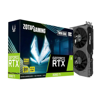 ZOTAC Gaming GeForce RTX 3060 Ti Twin Edge OC 8GB GDDR6 Graphics Card - ADYASTORE casablanca maroc