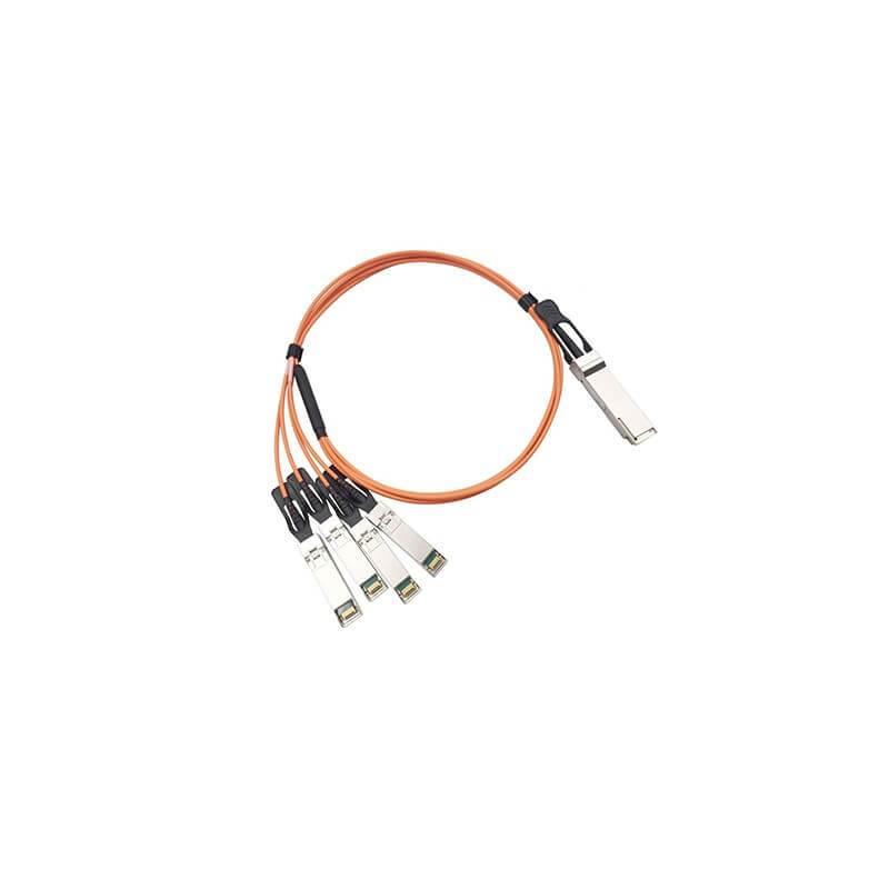 Cisco Fiber Optic Cable QSFP to 4 x SFP 10Gbps Active Optical Cable 1m QSFP-4X10G-AOC1M - ADYASTORE casablanca maroc
