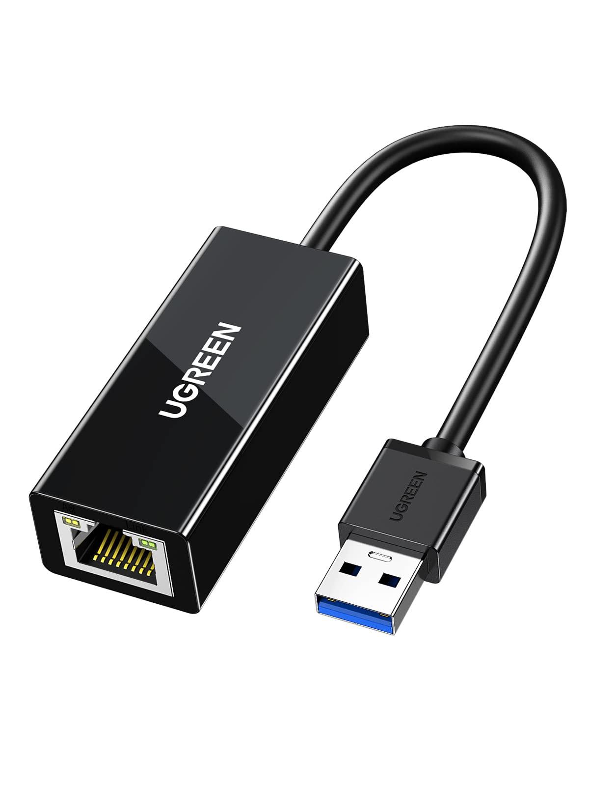 UGREEN Adaptateur USB Ethernet Gigabit USB 3.0 vers RJ45 à 1000 Mbps Adaptateur Réseau - ADYASTORE casablanca maroc