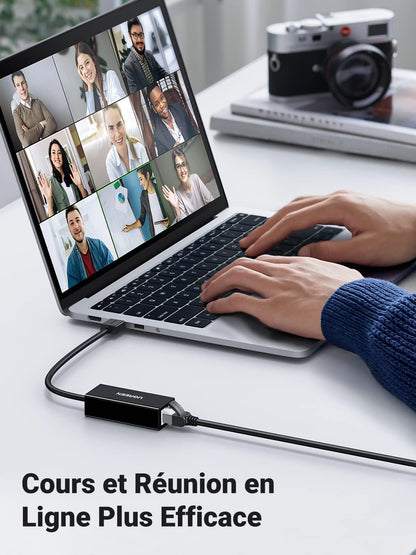 UGREEN Adaptateur USB Ethernet Gigabit USB 3.0 vers RJ45 à 1000 Mbps Adaptateur Réseau - ADYASTORE casablanca maroc