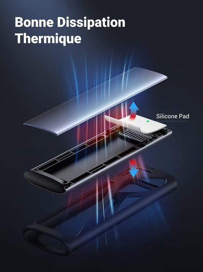 UGREEN Boîtier SSD M.2 NVME SATA USB 3.2 Gen 2 10Gbps 2To Adaptateur M.2 NVME - ADYASTORE casablanca maroc