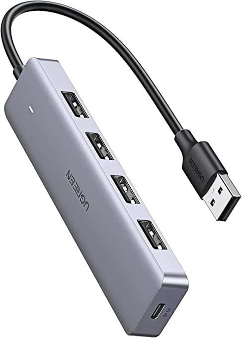 UGREEN USB Hub 3.0, Ultra Slim 4 Port USB 3 Hub with 5Gbps Data Transfer - ADYASTORE casablanca maroc