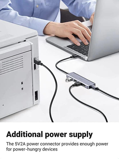UGREEN USB Hub 3.0, Ultra Slim 4 Port USB 3 Hub with 5Gbps Data Transfer - ADYASTORE casablanca maroc