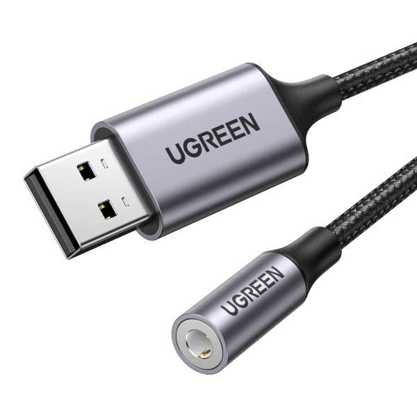 Ugreen USB to 3.5mm Audio Jack USB A Sound Card Adapter - ADYASTORE casablanca maroc