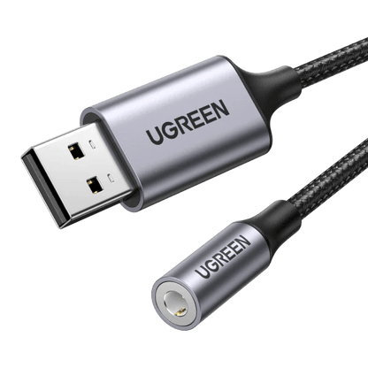 Ugreen USB to 3.5mm Audio Jack USB A Sound Card Adapter - ADYASTORE casablanca maroc