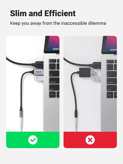 Ugreen USB to 3.5mm Audio Jack USB A Sound Card Adapter - ADYASTORE casablanca maroc