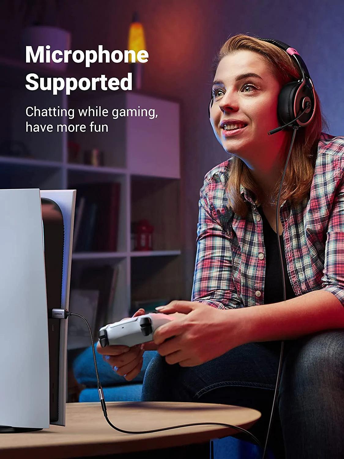 Ugreen USB to 3.5mm Audio Jack USB A Sound Card Adapter - ADYASTORE casablanca maroc