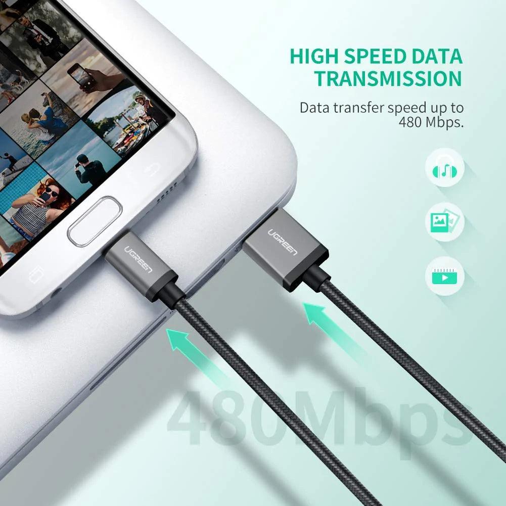 Ugreen USB to Micro USB Cable - ADYASTORE casablanca maroc